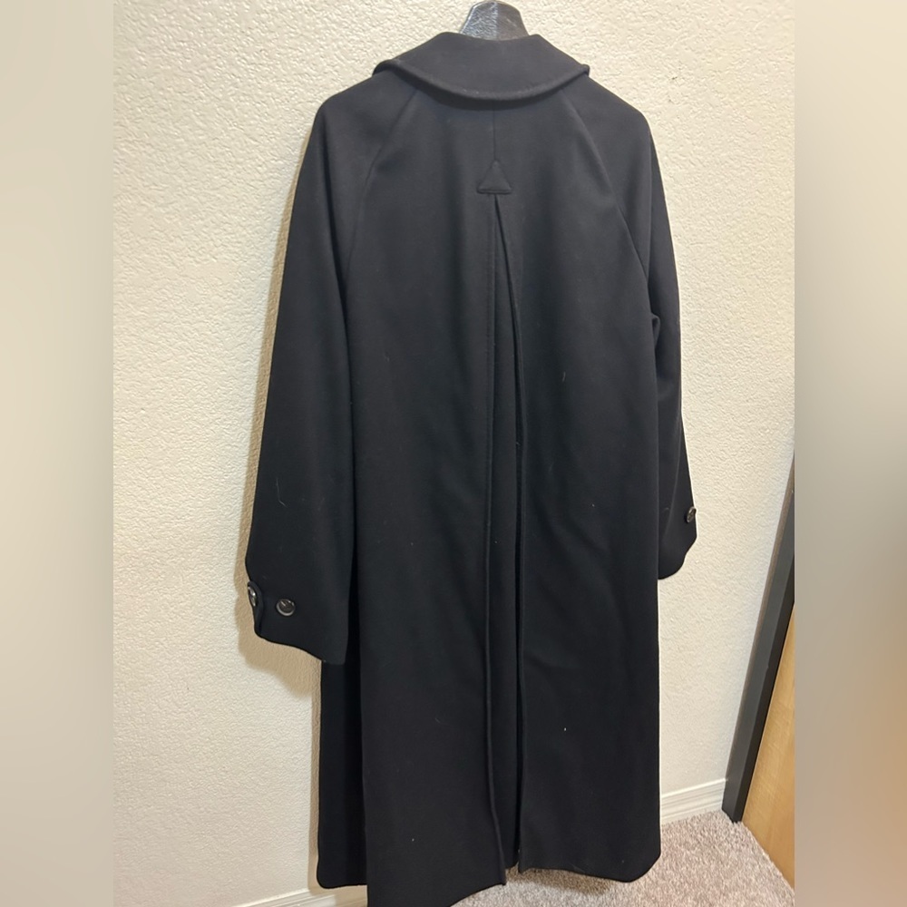 Caruso Black Wool Coat VM5010 - Picture 2 of 16